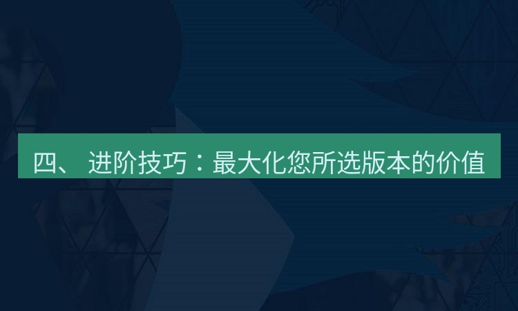helloworld翻译 四、 进阶技巧：最大化您所选版本的价值