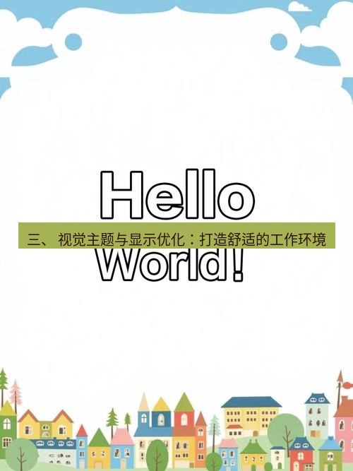helloworld翻译 三、 视觉主题与显示优化：打造舒适的工作环境