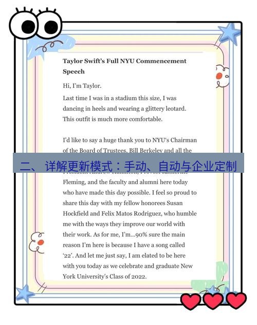 helloworld翻译 二、 详解更新模式：手动、自动与企业定制