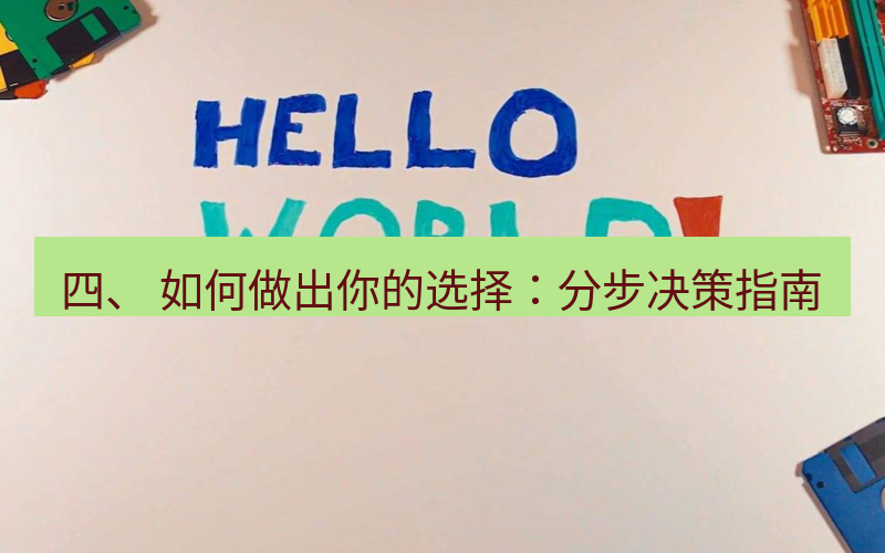 helloworld翻译 四、 如何做出你的选择：分步决策指南
