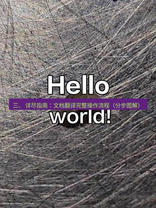 helloworld翻译 三、 详尽指南：文档翻译完整操作流程（分步图解）
